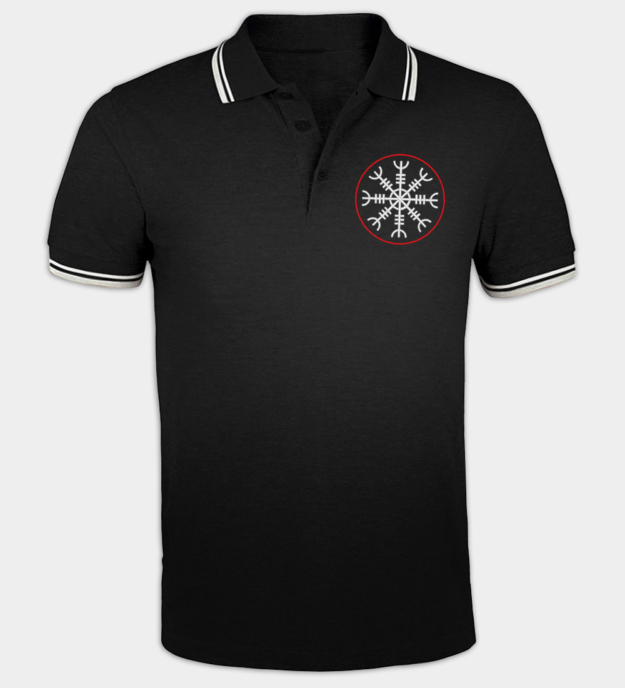 Polo Haftowana Ægishjálmur
