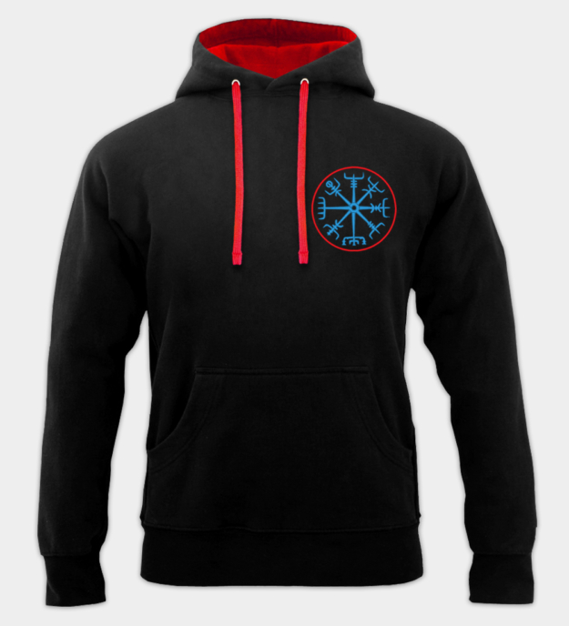 Bluza z Kapturem Haftowana Vegvísir
