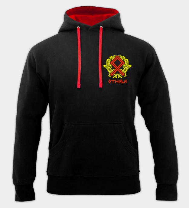 Bluza z Kapturem Haftowana Runa Othala