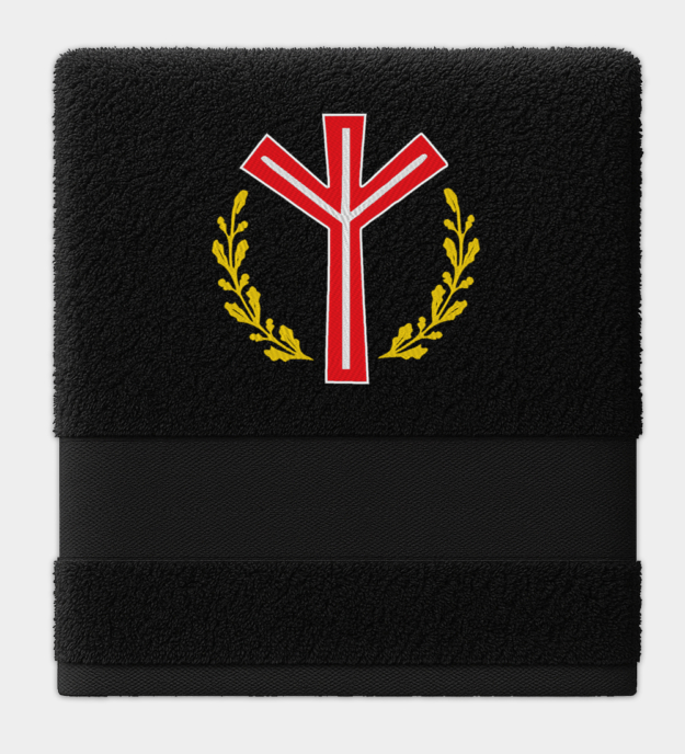Ręcznik Algiz Rune z Haftem