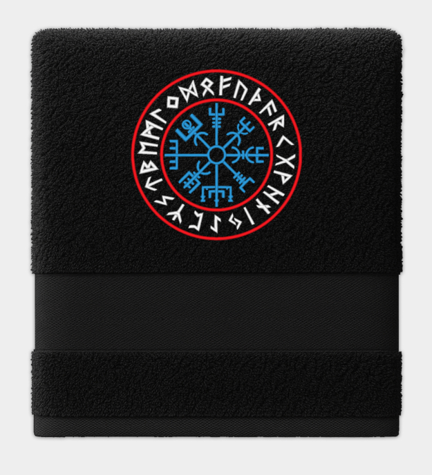 Ręcznik Runiczny Vegvísir z Haftem